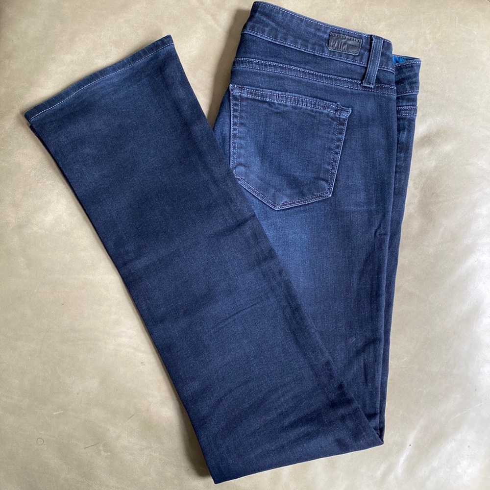 Paige Denim Laguna Dark Wash Bootcut Jeans